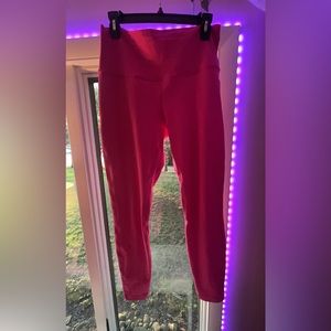 Sonic pink lulu lemon  leggings size 12